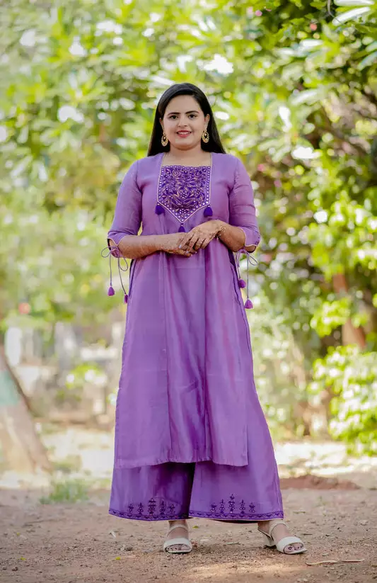 Banjara Patch Set in Lavender & Peach Color